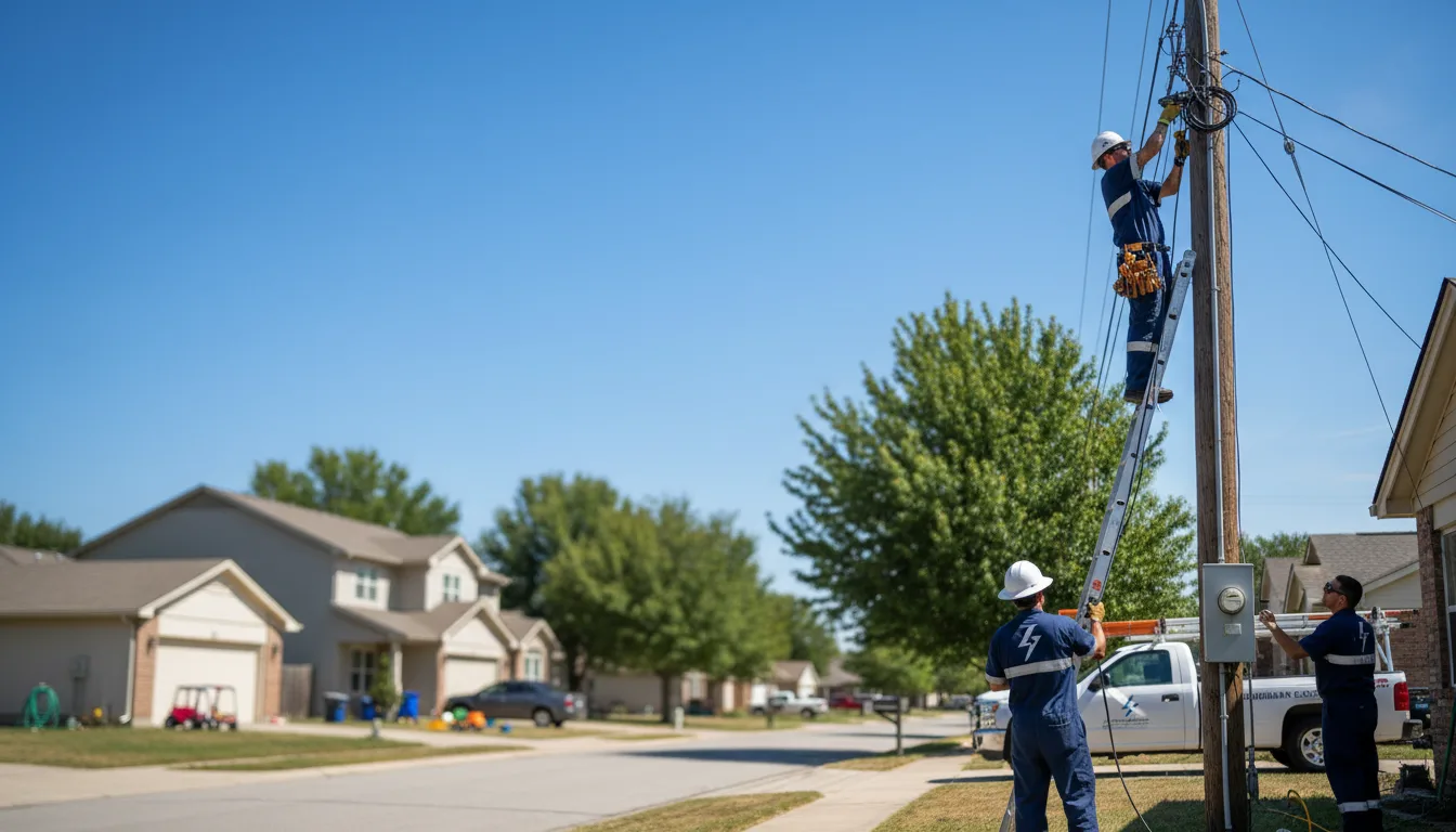 Residential electrician providing installation services in Athelstane, WI